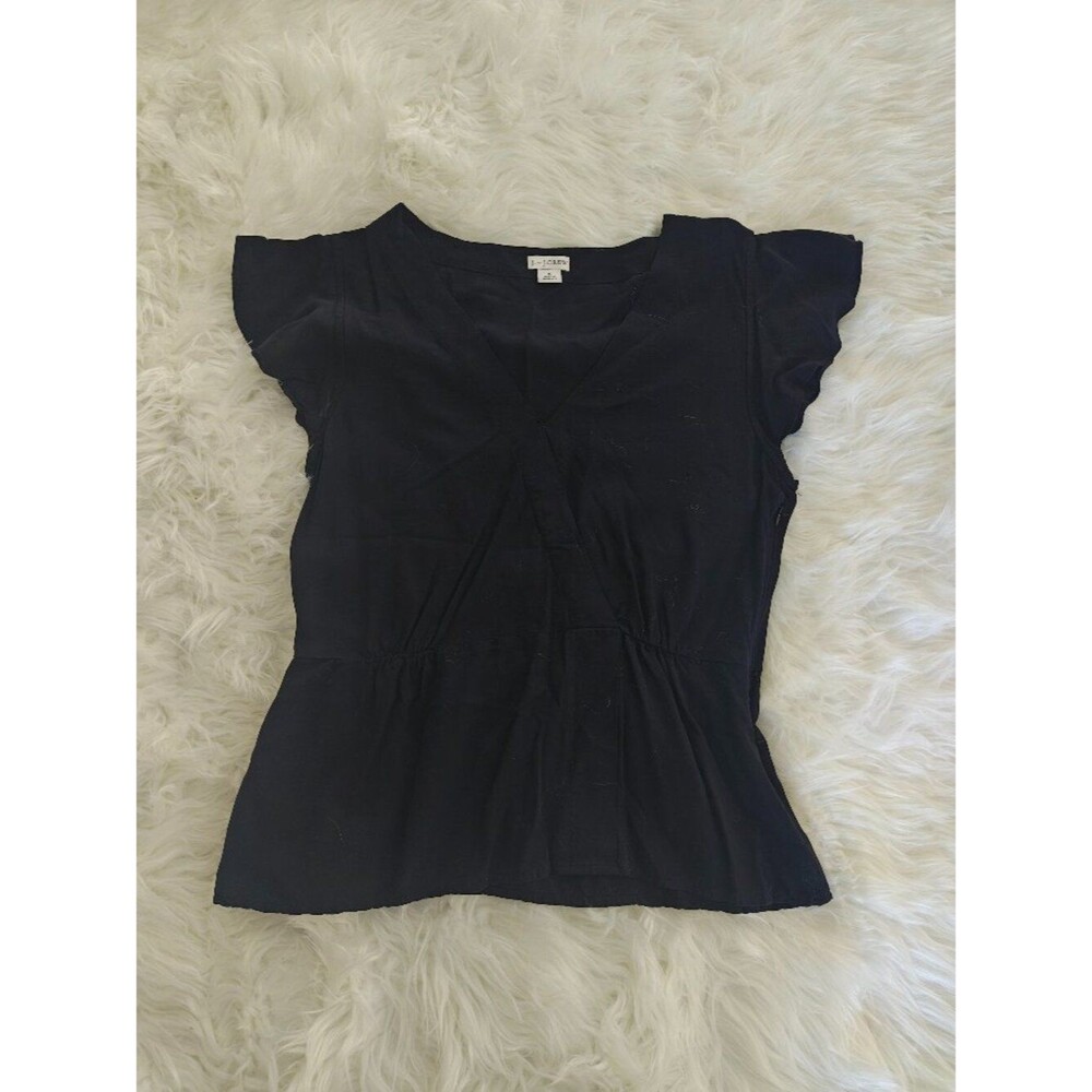 J. Crew Black Sleeveless Top, Size 8